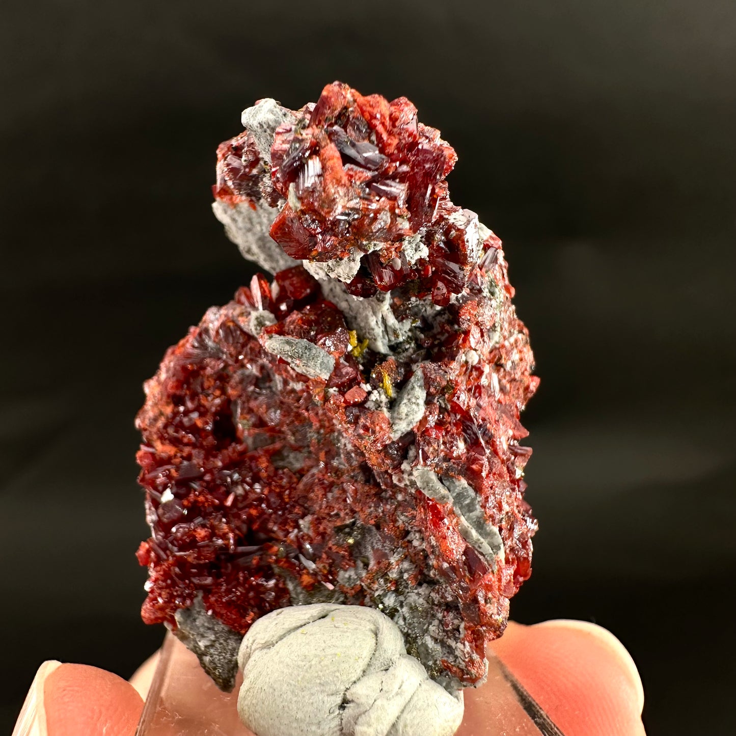 Realgar (Peru), realgar specimen, realgar crystal, mineral specimen
