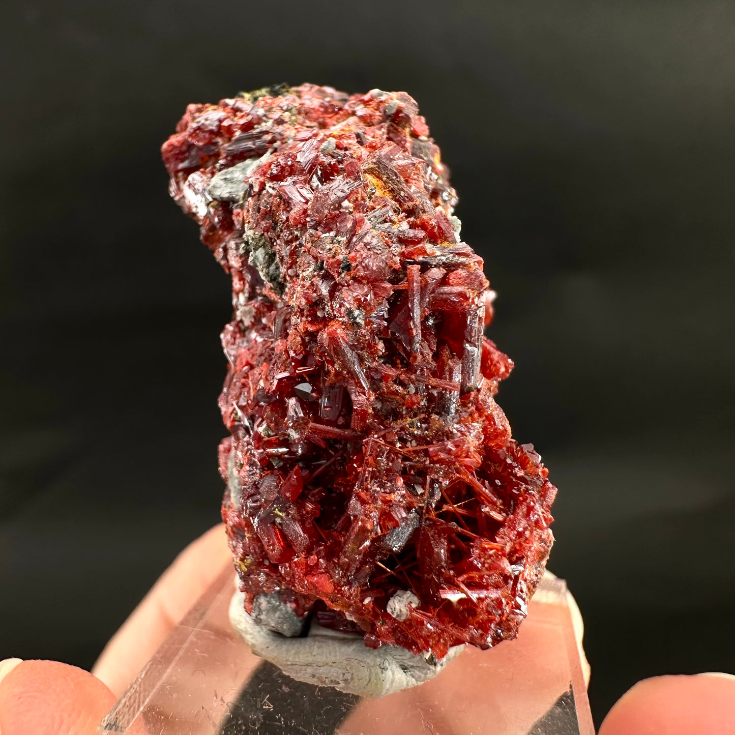 Realgar (Peru), realgar specimen, realgar crystal, mineral specimen