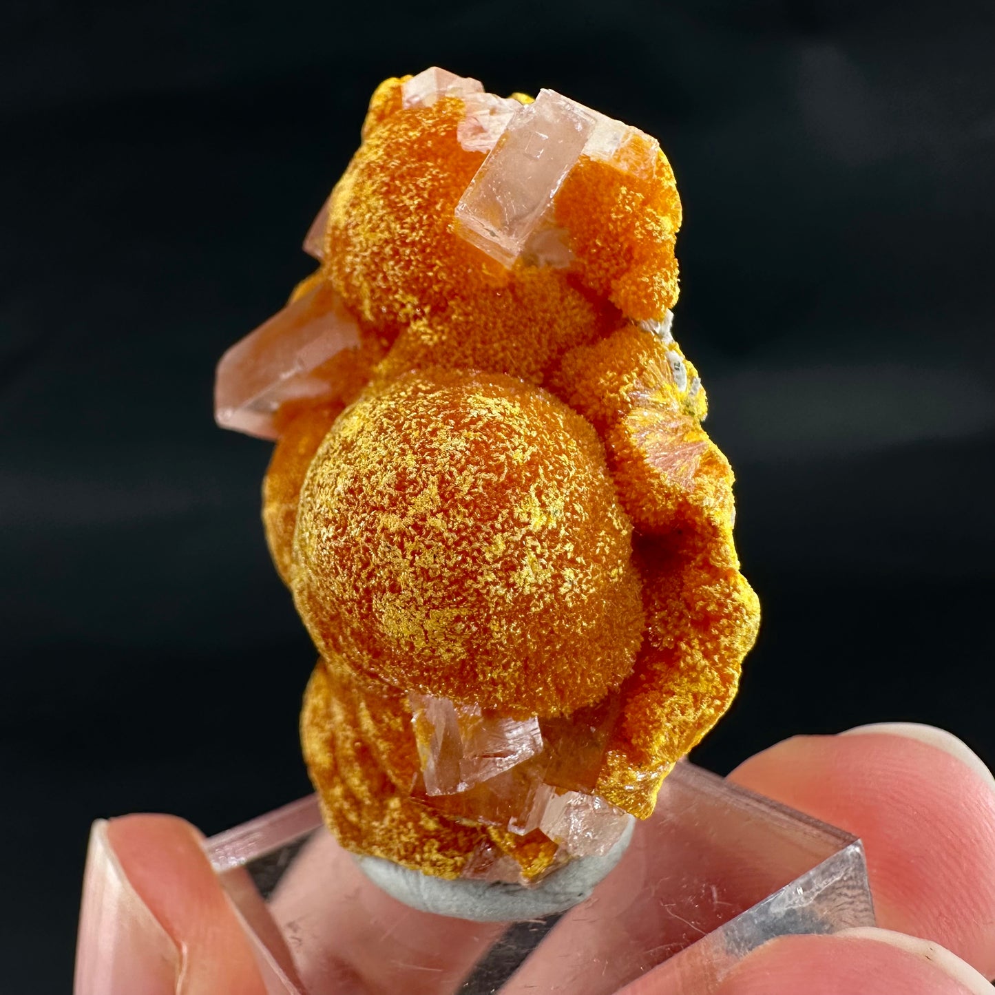 Barite on Orpiment (Peru) | mineral specimen