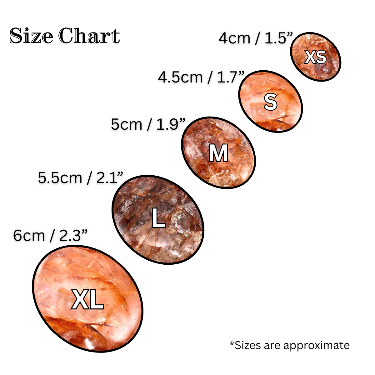 Fire Quartz Palm Stone | Polished Red Hematoid Crystal Worry Stone (Root Chakra)