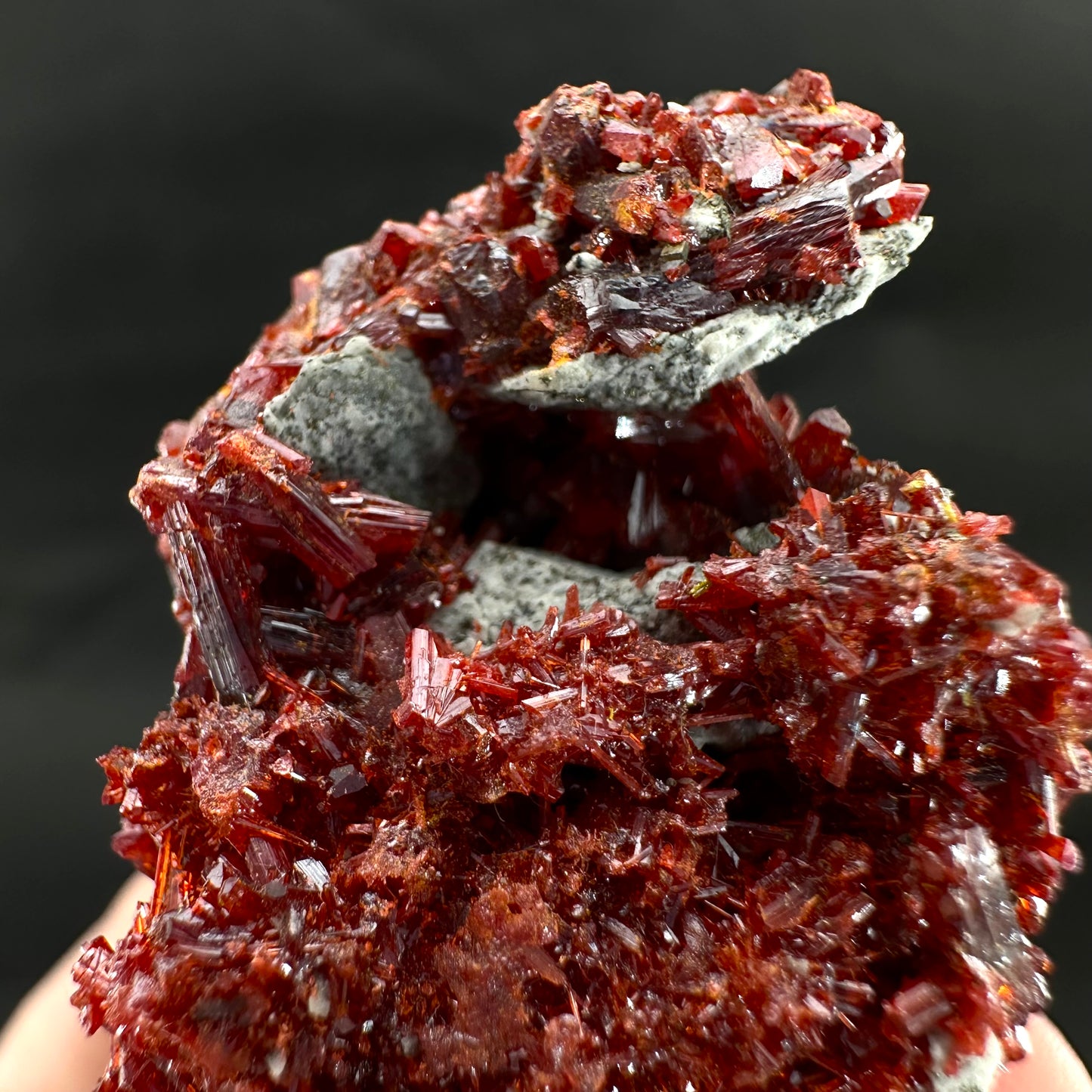 Realgar (Peru), realgar specimen, realgar crystal, mineral specimen