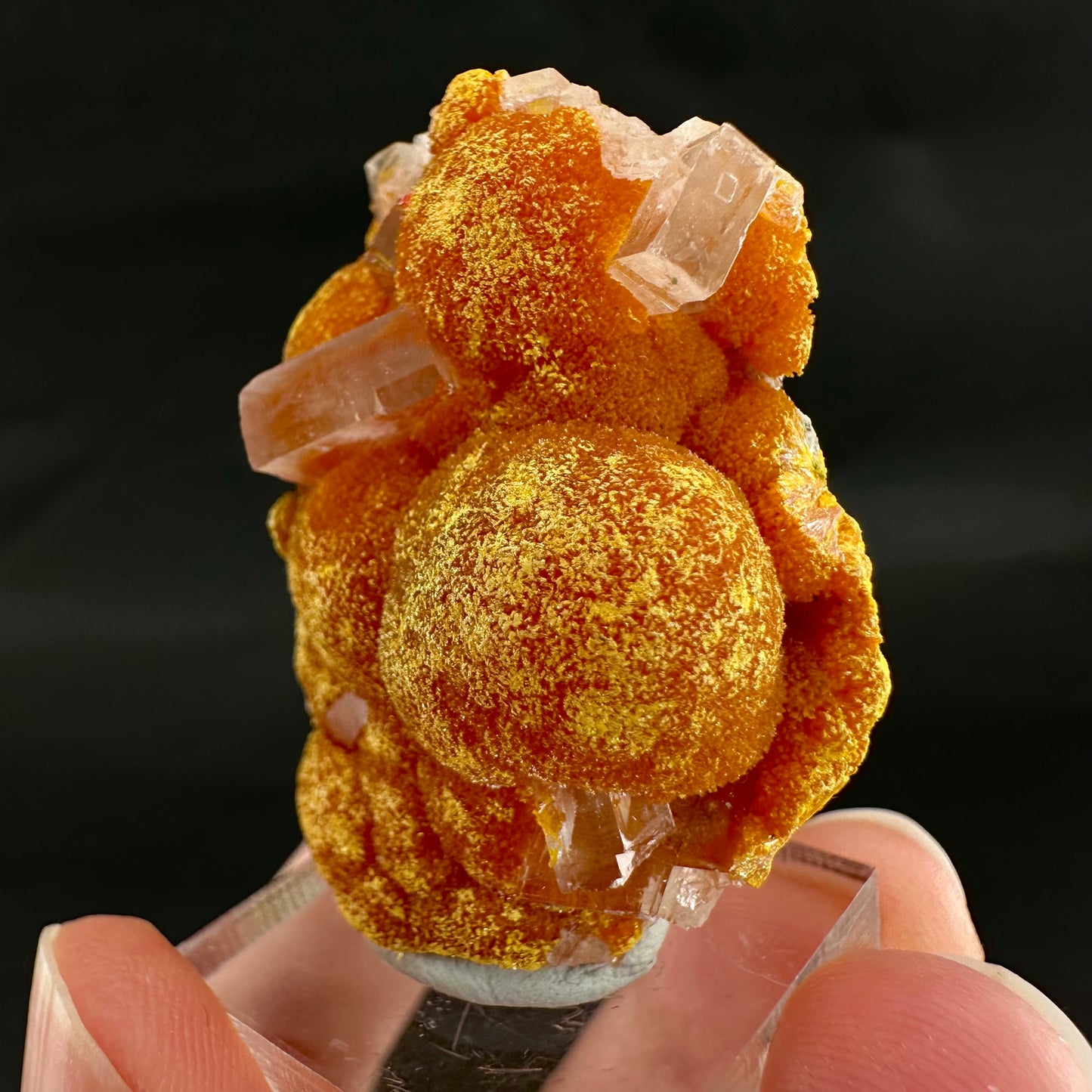 Barite on Orpiment (Peru) | mineral specimen
