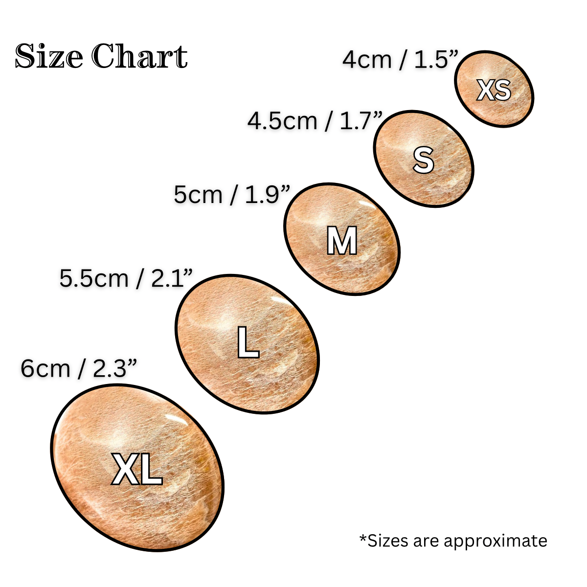 Peach Moonstone Palm stone, peach moonstone palmstone, pocket stone, worry stone, peach moonstone