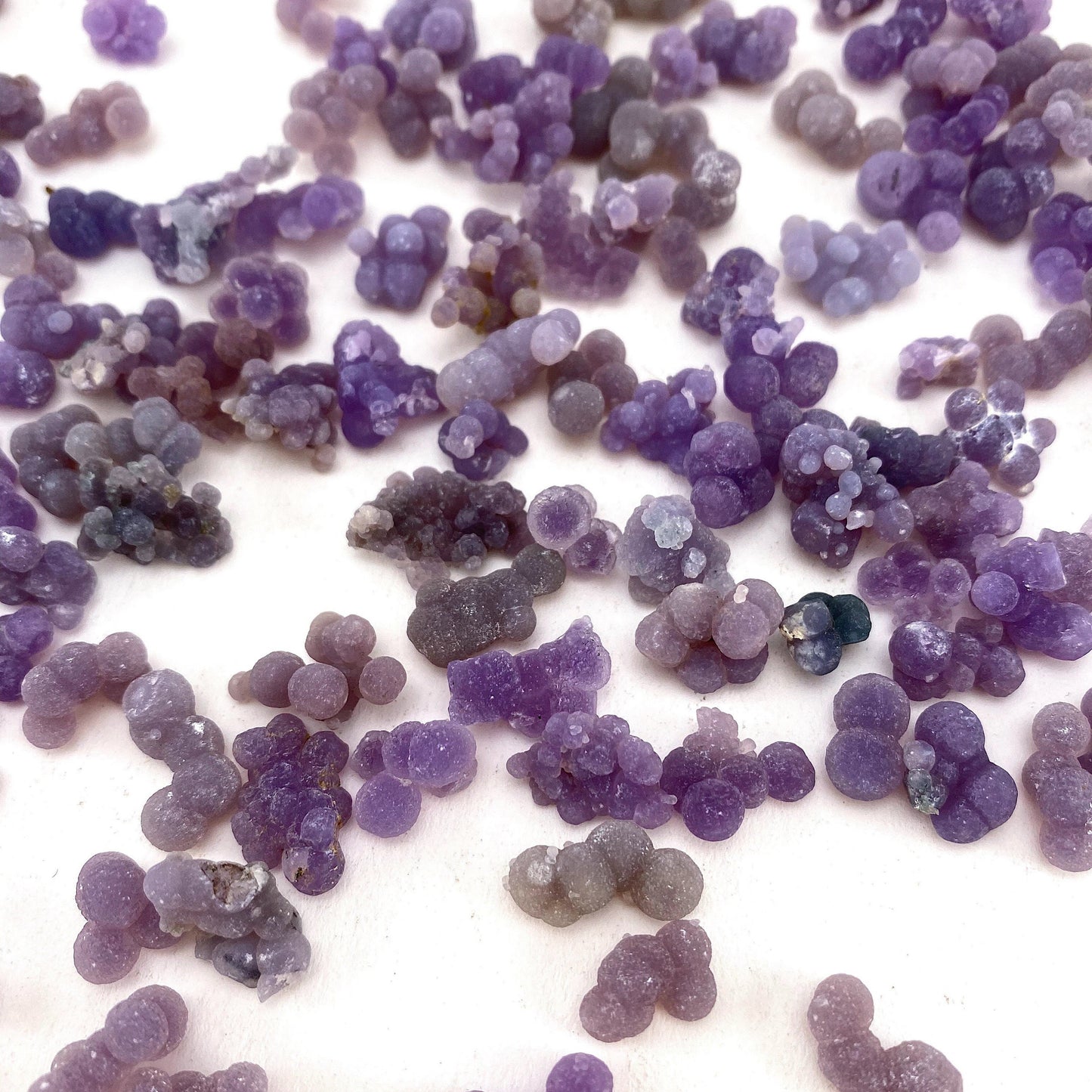 5 grams of mini Grape Amethyst, mini grape agate, raw grape agate, grape agate crystal, grape agate spheres