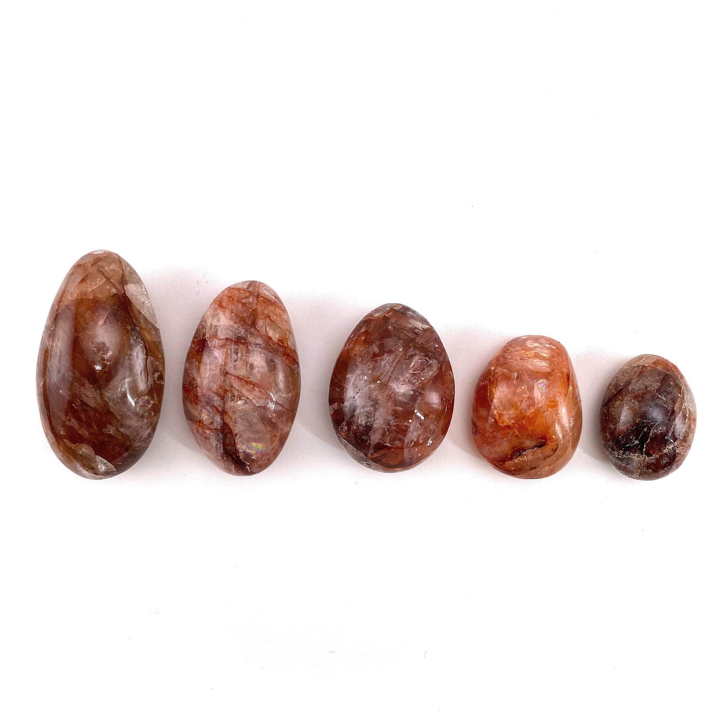 Fire Quartz Palm Stone, red fire quartz, red hematoid quartz palmstone, crystal palm stone, chakra palm stone