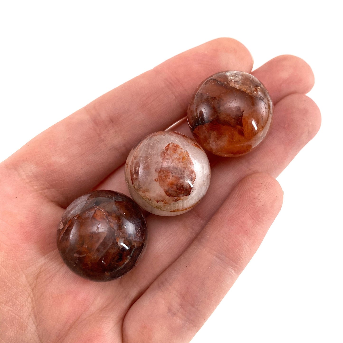 Fire quartz sphere, red fire quartz, red hematoid sphere, crystal ball, crystal sphere, fire quartz sphere