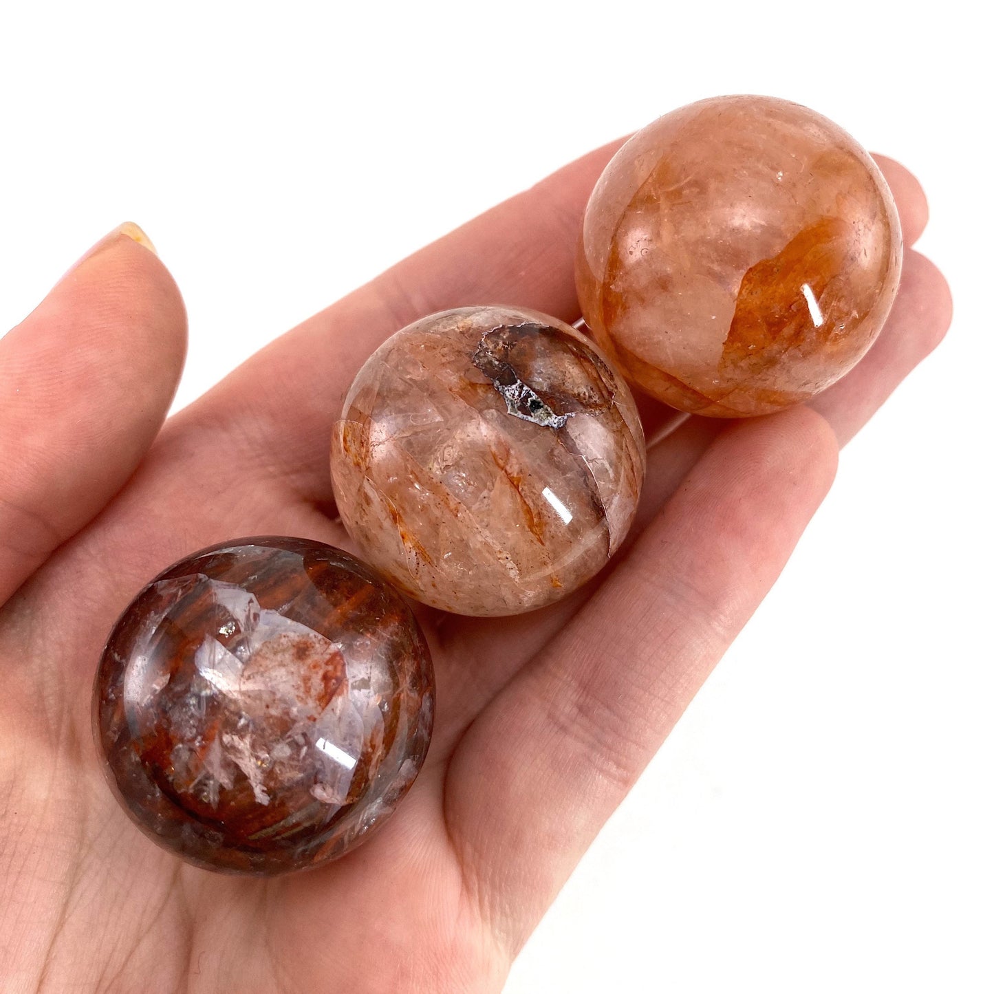 Fire quartz sphere, red fire quartz sphere, crystal ball, crystal sphere, fire quartz sphere