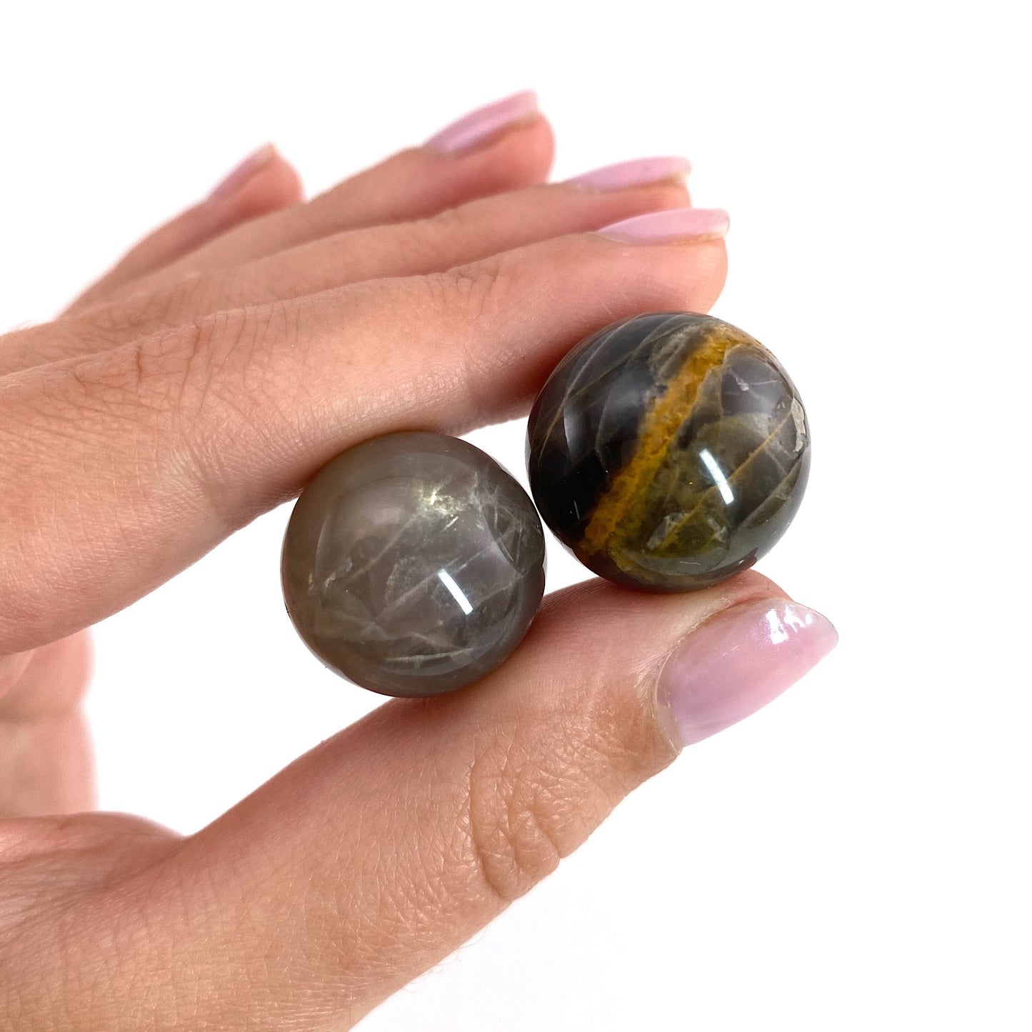 Grey moonstone Sphere, crystal ball, moonstone sphere, grey moonstone, crystal sphere