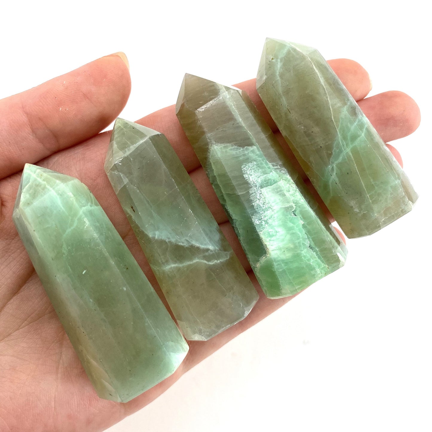 Garnierite Point, garnierite tower, crystal point, garnierite crystal, garnierite
