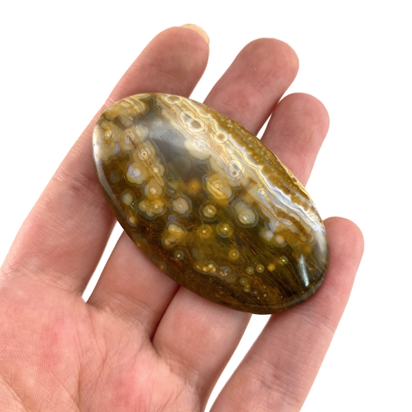 Ocean Jasper Cabochon, crystal cabochon, ocean jasper, gemstone cabochon, orbicular jasper, orbicular jasper cabochon