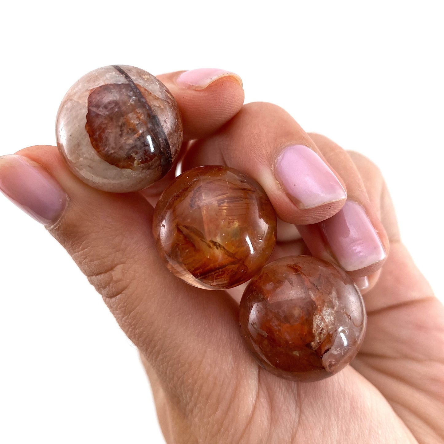 Fire quartz sphere, red fire quartz, red hematoid sphere, crystal ball, crystal sphere, fire quartz sphere