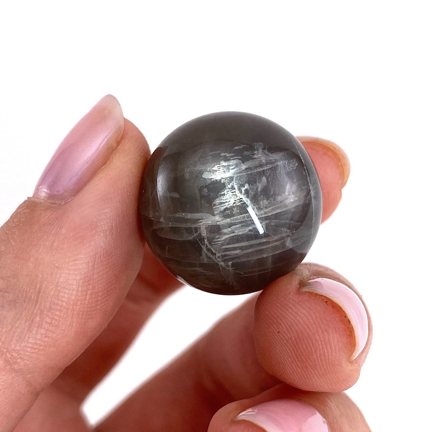 Grey moonstone Sphere, crystal ball, moonstone sphere, grey moonstone, crystal sphere