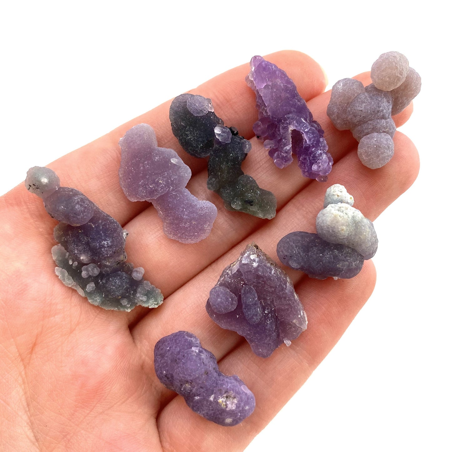 ONE Grape Amethyst Cluster (Indonesia) | mini grape agate, raw grape agate, grape agate crystal, purple grape agate