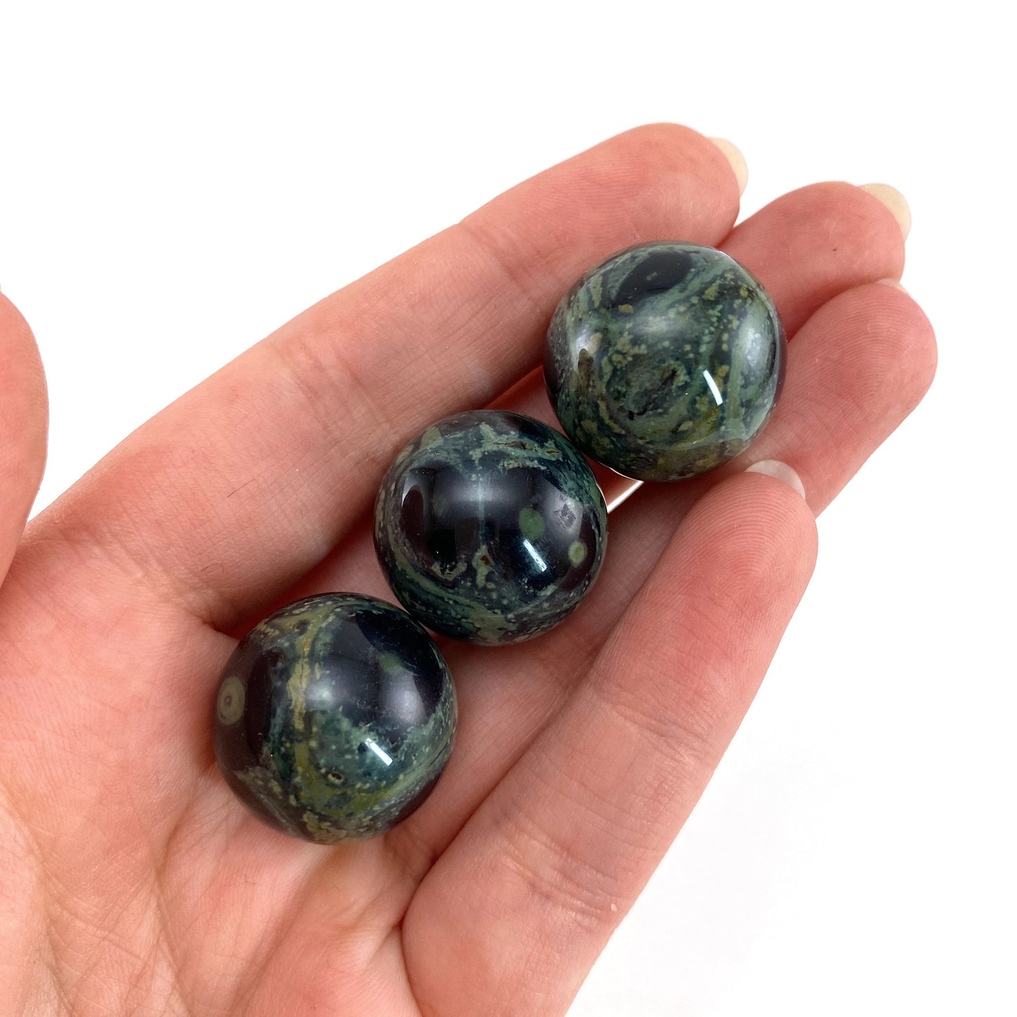 Kambaba Jasper Sphere, crystal ball, green jasper sphere, Kambaba jasper crystal, crystal sphere