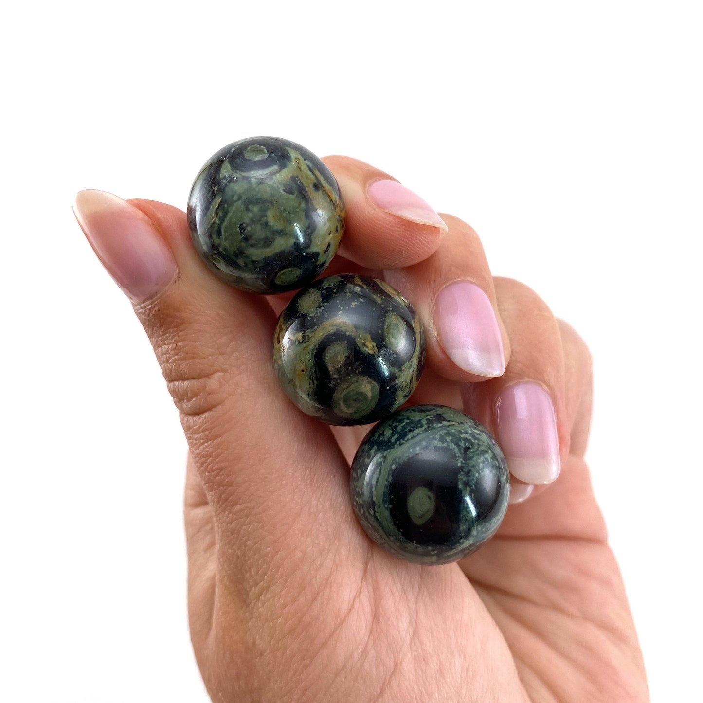Kambaba Jasper Sphere, crystal ball, green jasper sphere, Kambaba jasper crystal, crystal sphere