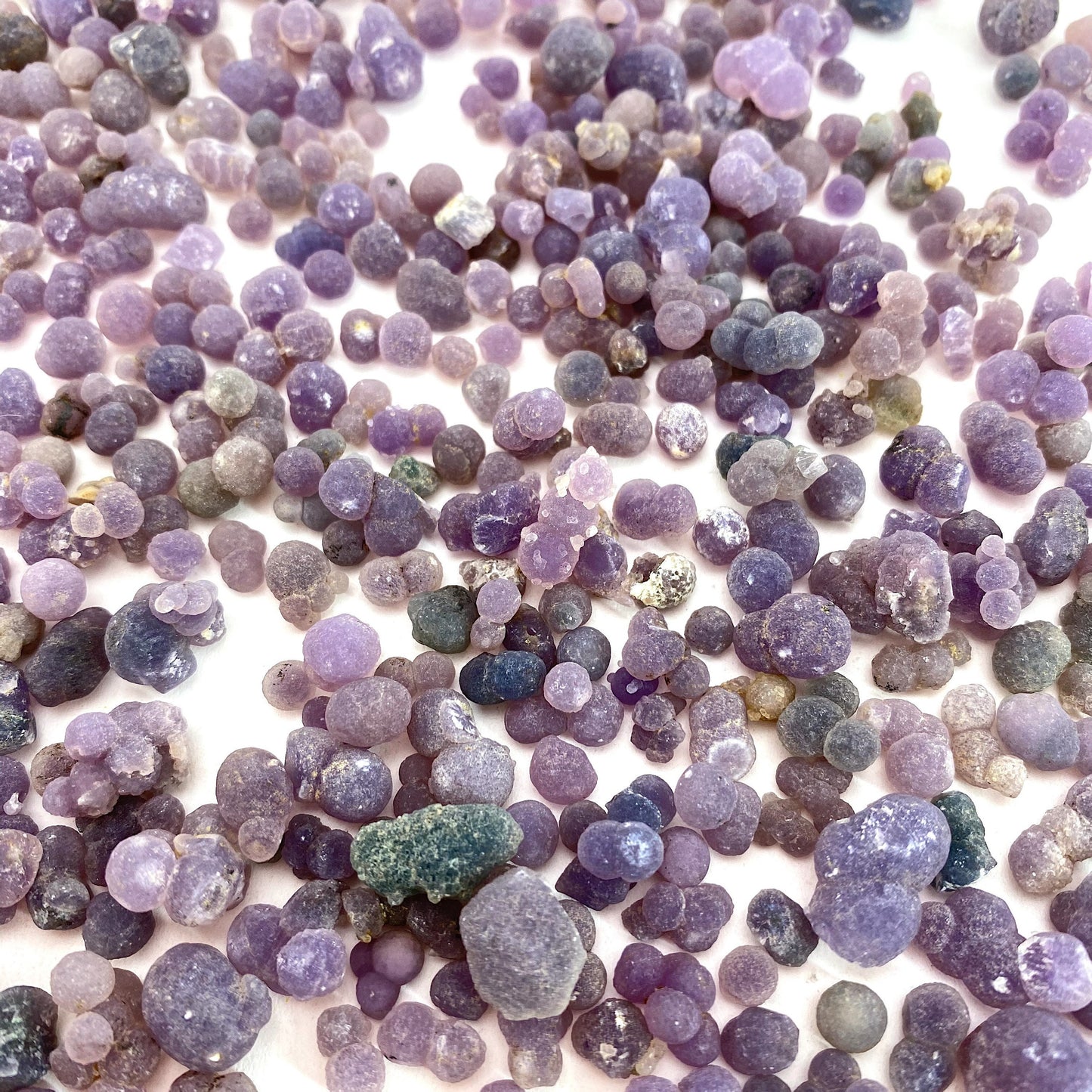 5 grams of mini Grape Amethyst, mini grape agate, raw grape agate, grape agate crystal, grape agate spheres