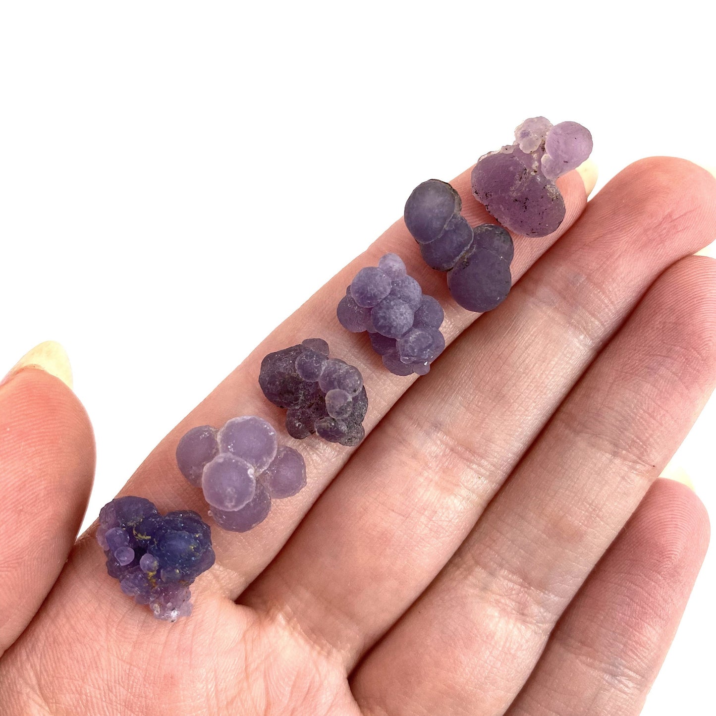 ONE Grape Amethyst Cluster (Indonesia) | mini grape agate, raw grape agate, grape agate crystal, purple grape agate