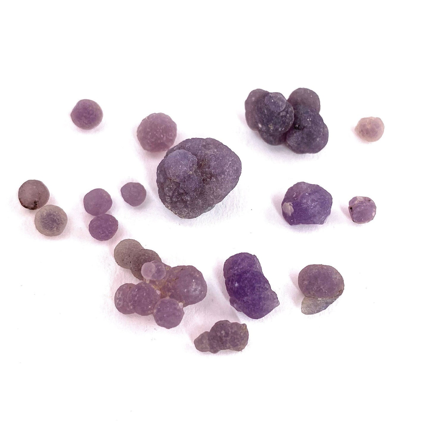 5 grams of mini Grape Amethyst, mini grape agate, raw grape agate, grape agate crystal, grape agate spheres