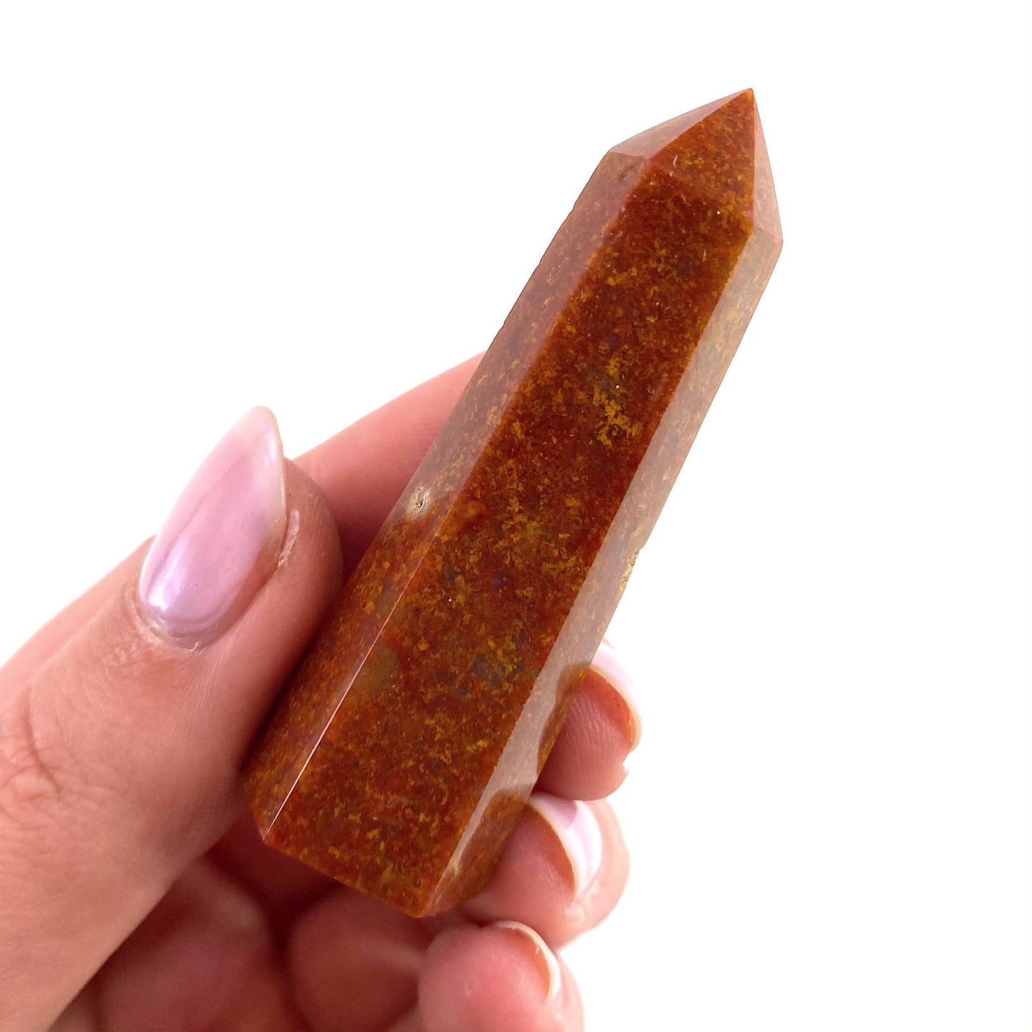 Red Jasper Point, red jasper tower, crystal point, red crystal, red jasper, jasper