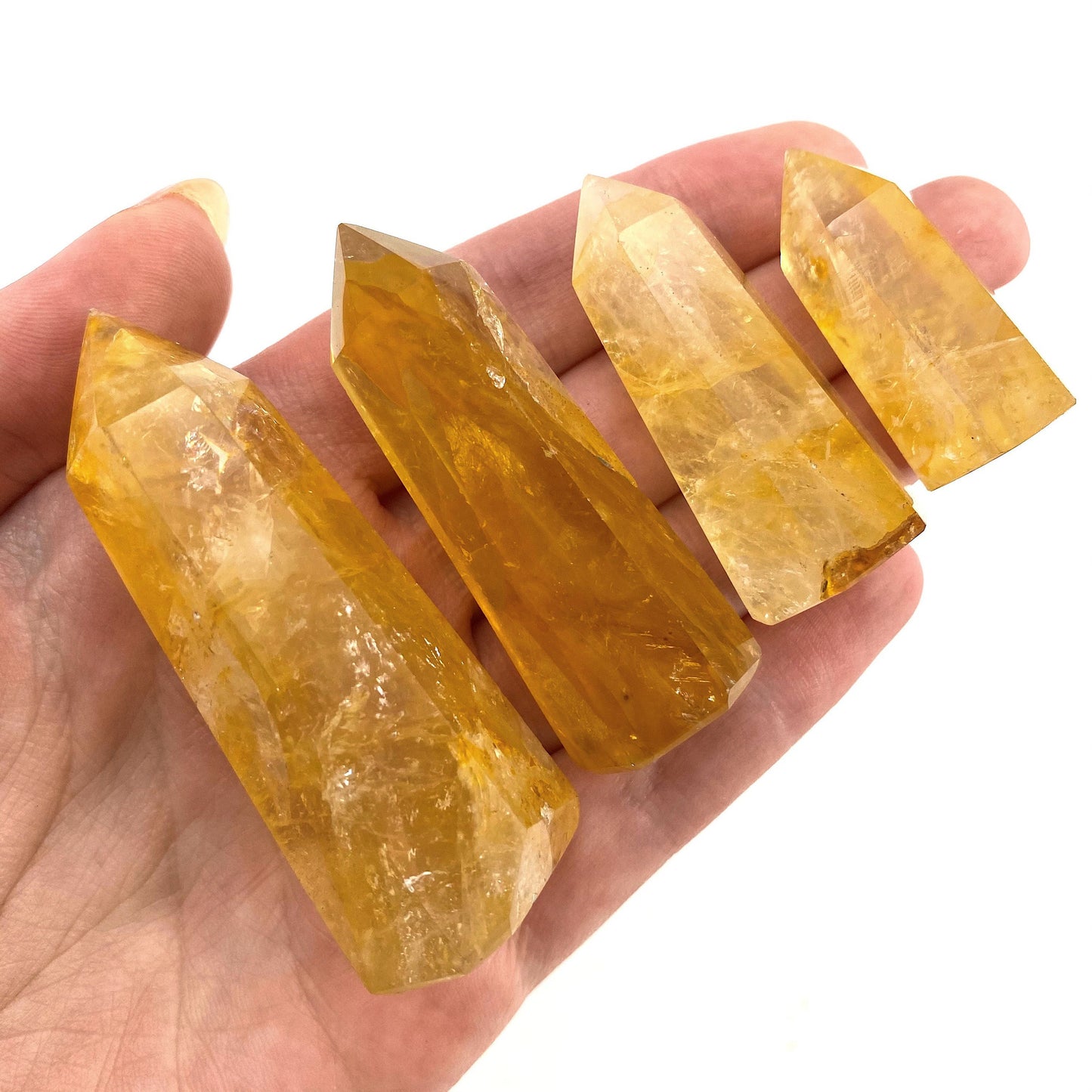 Golden Healer Quartz Point, Yellow Hematoid mini tower, crystal point, golden healer quartz crystal, yellow quartz