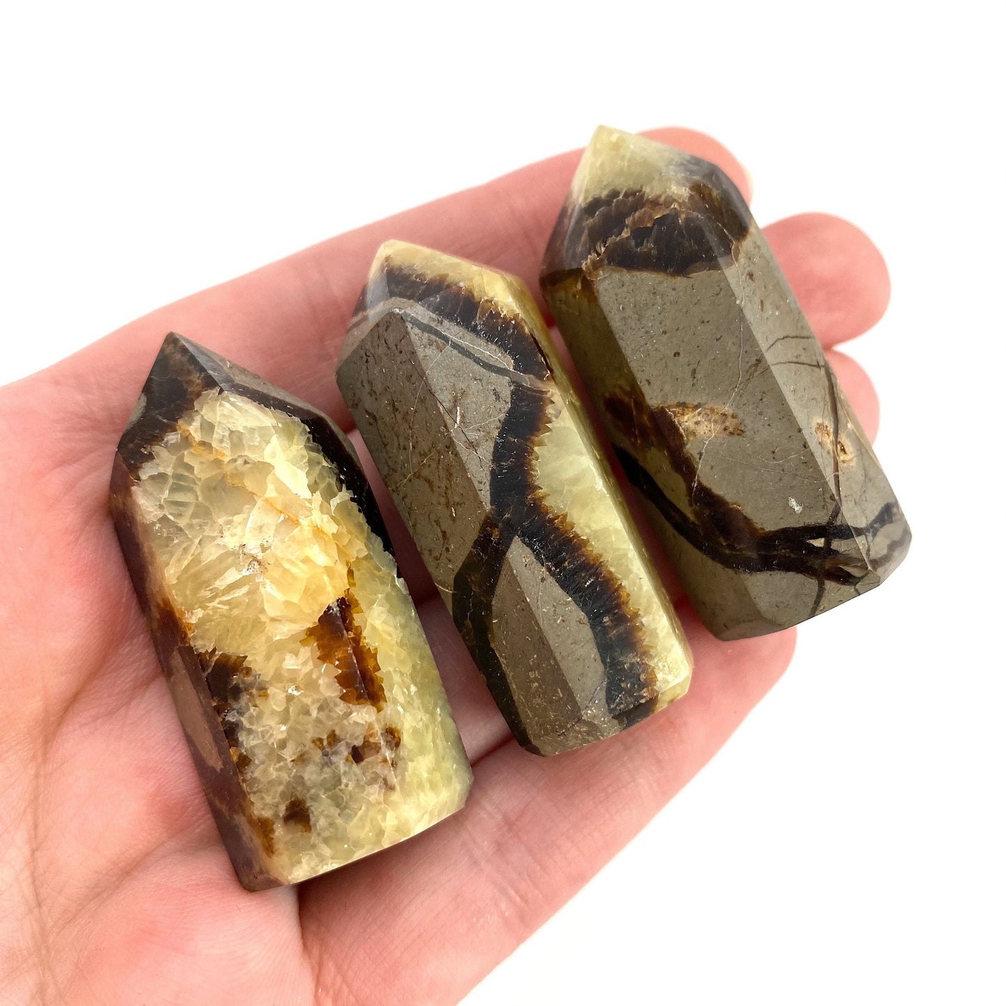 Septarian Point, septarian tower, crystal point, septarian crystal, dragon stone