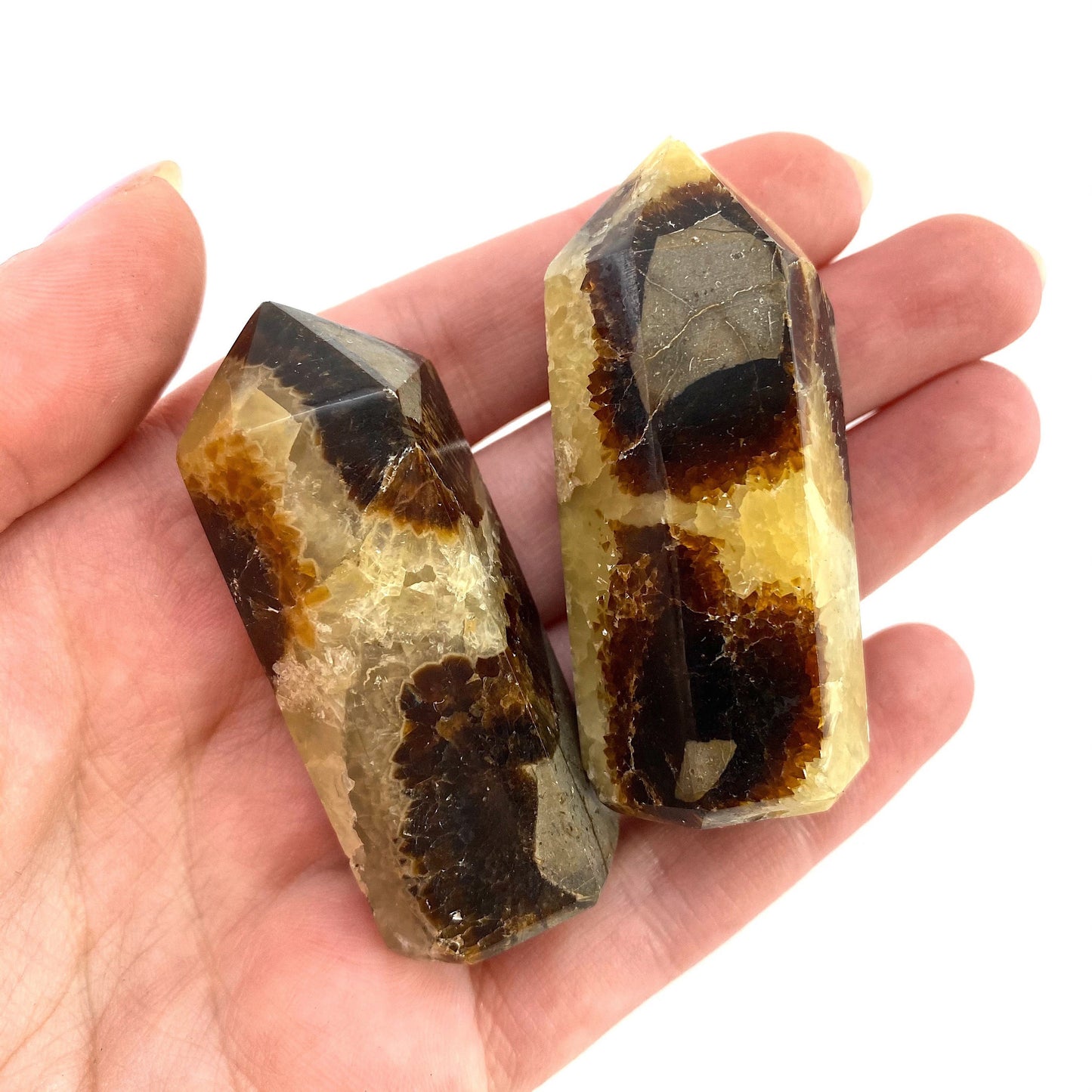 Septarian Point, septarian tower, crystal point, septarian crystal, dragon stone