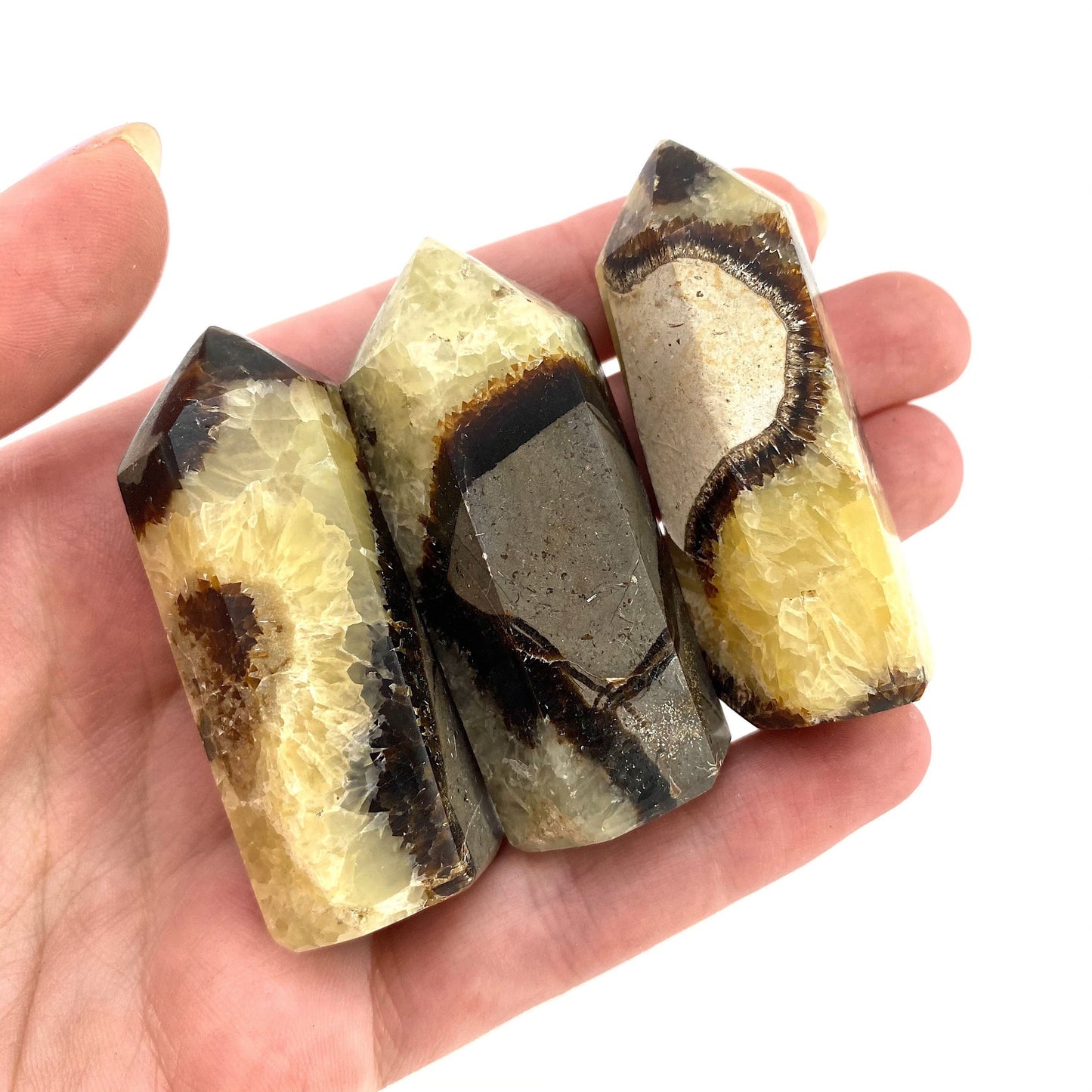 Septarian Point, septarian tower, crystal point, septarian crystal, dragon stone