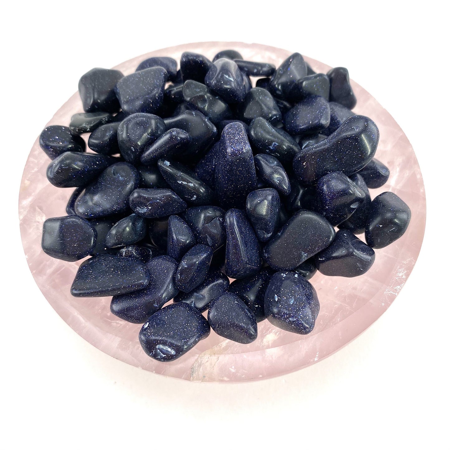 20g of Blue Goldstone , mini tumbled stones, tumbled crystal, tumbled goldstone, blue goldstone