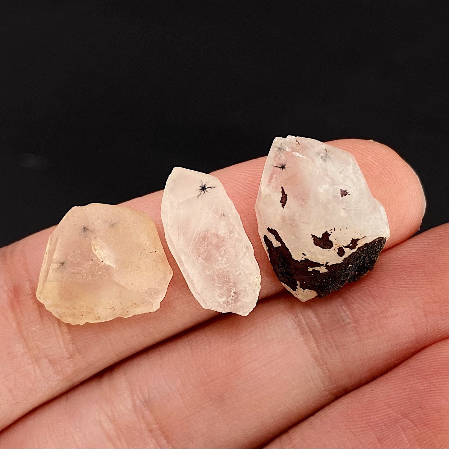 Rare! ONE Hollandite Quartz Point (Madagascar), natural hollandite quartz crystal, spider quartz, spider quartz point