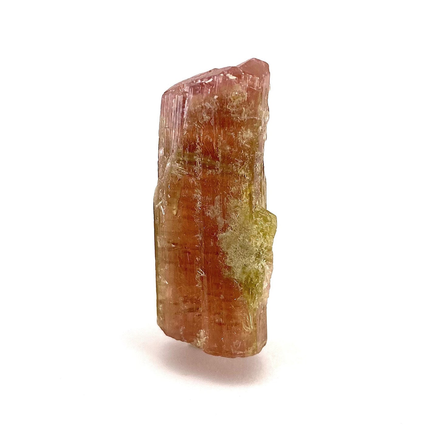 Elbaite Tourmaline (Pakistan), raw tourmaline, watermelon tourmaline, pink tourmaline, green tourmaline, tourmaline crystal
