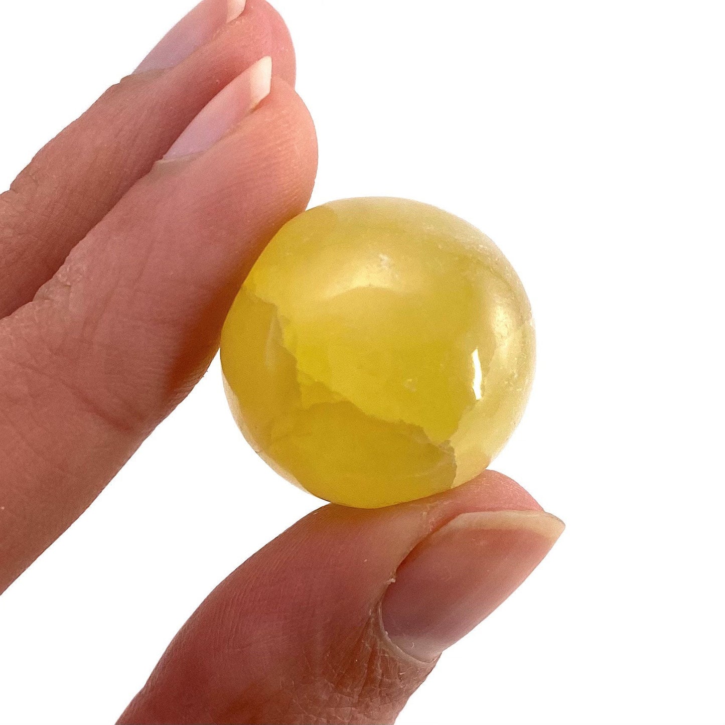 Lemon Calcite Sphere, crystal ball, yellow calcite sphere, yellow calcite crystal, crystal sphere