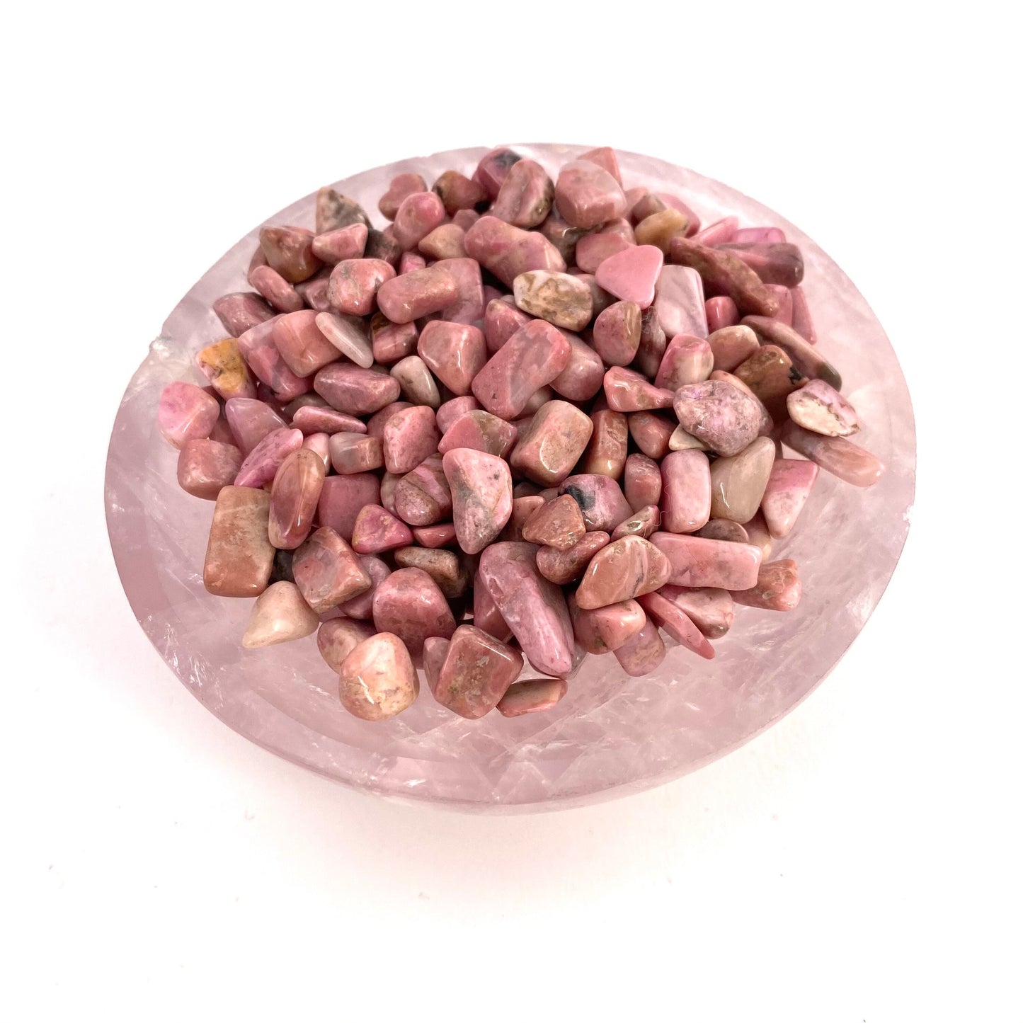 20g of Pink Rhodonite, mini tumbled stones, tumbled crystal, tumbled rhodonite, polished rhodonite