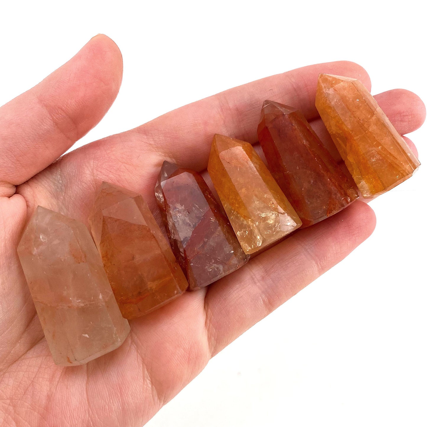 Fire Quartz Point, Red fire quartz, Hematoid mini tower, crystal point, red hematoid quartz crystal, fire quartz