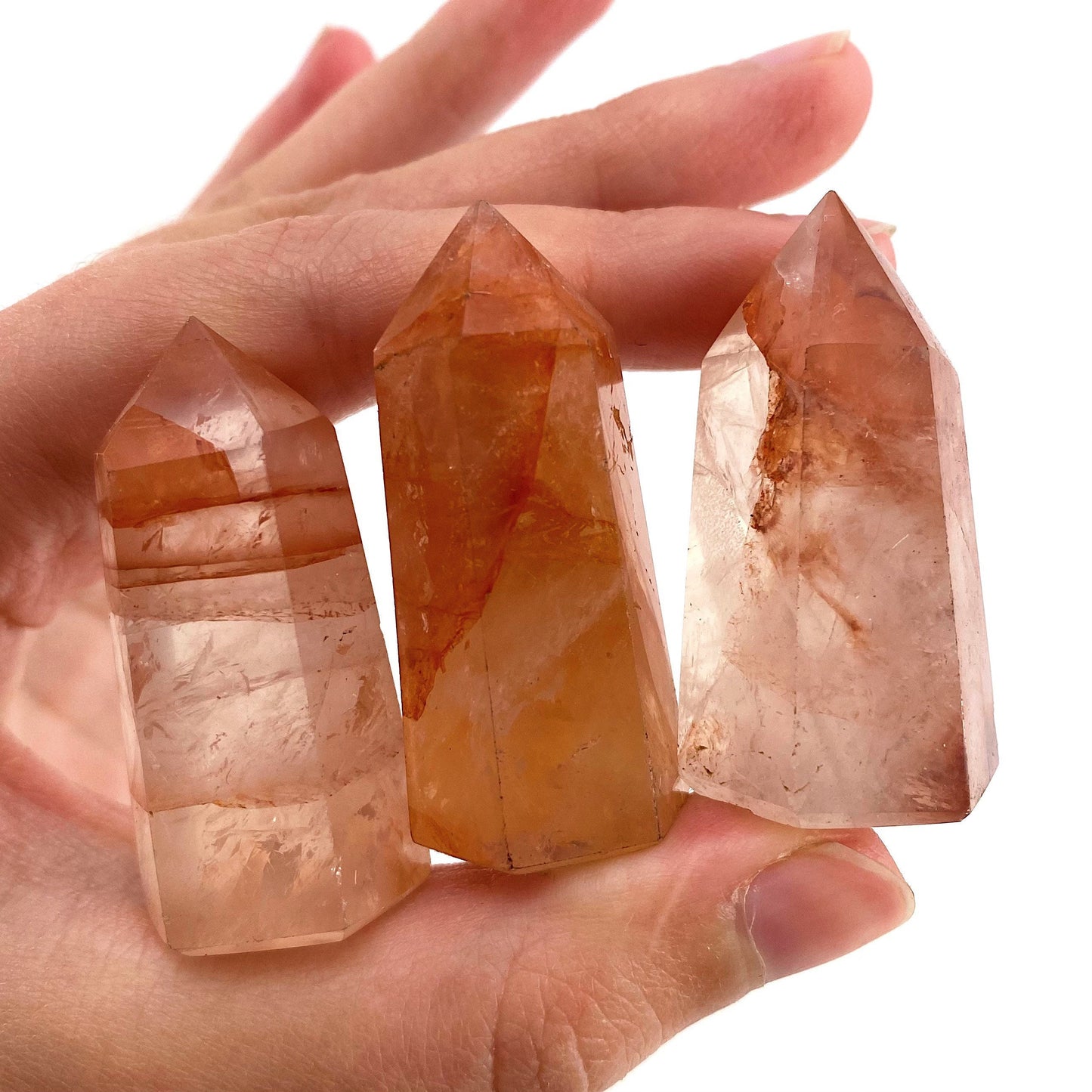 Fire Quartz Point, Red fire quartz, Hematoid mini tower, crystal point, red hematoid quartz crystal, fire quartz