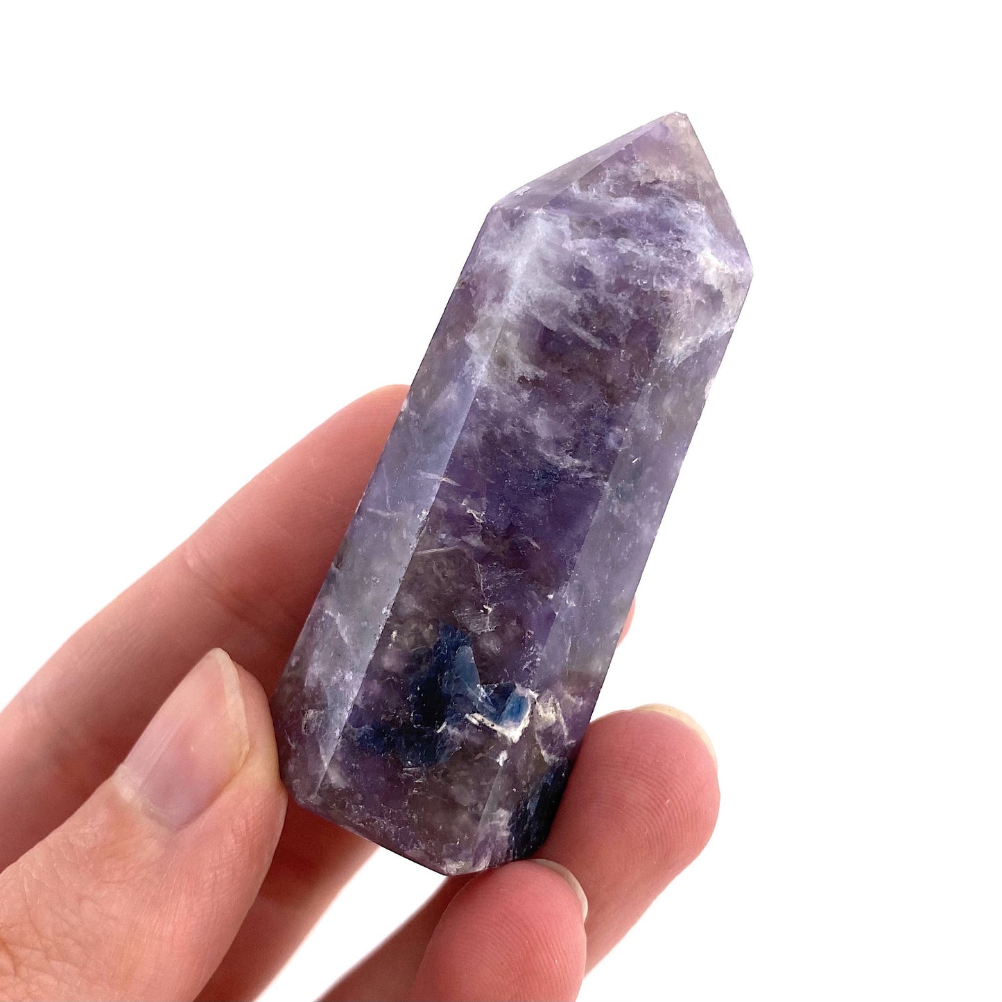 Lepidolite Point, Lepidolite tower, crystal point, purple crystal, purple lepidolite, lepidolite crystal