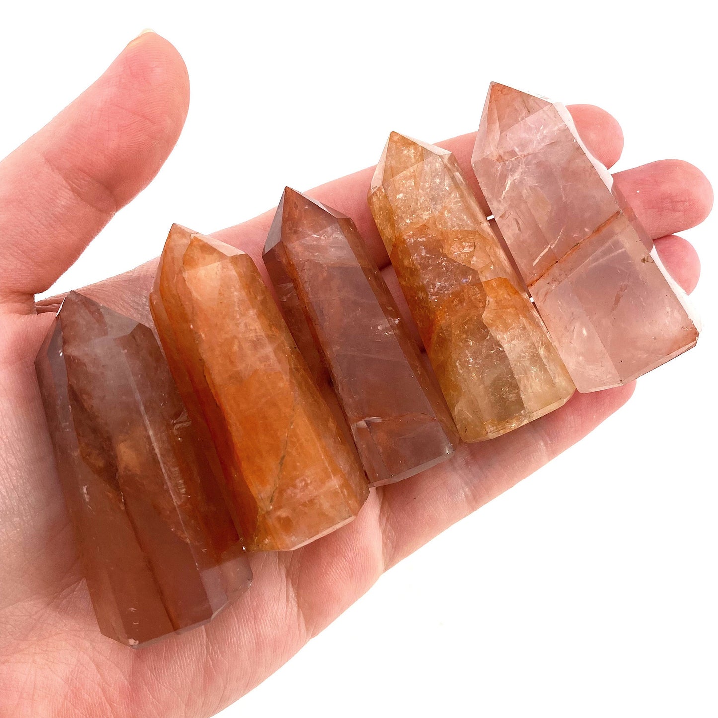 Fire Quartz Point, Red fire quartz, Hematoid mini tower, crystal point, red hematoid quartz crystal, fire quartz