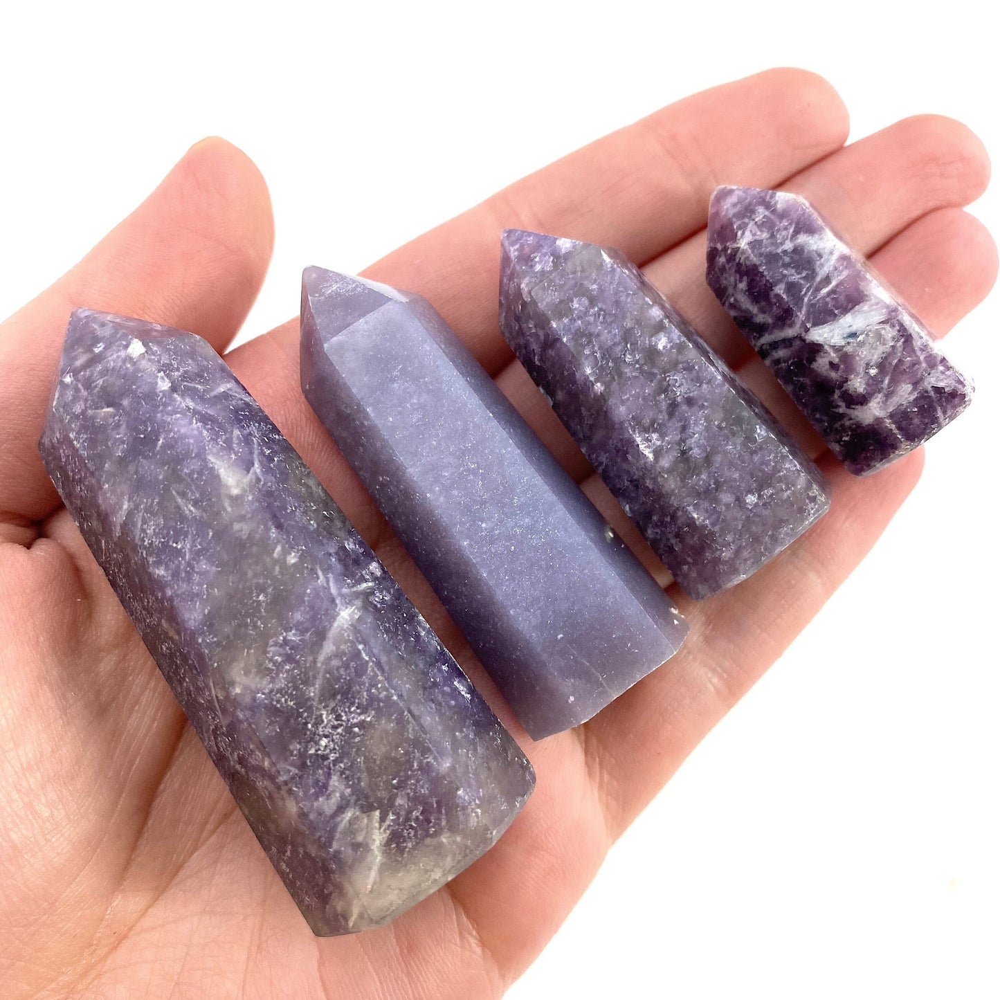 Lepidolite Point, Lepidolite tower, crystal point, purple crystal, purple lepidolite, lepidolite crystal