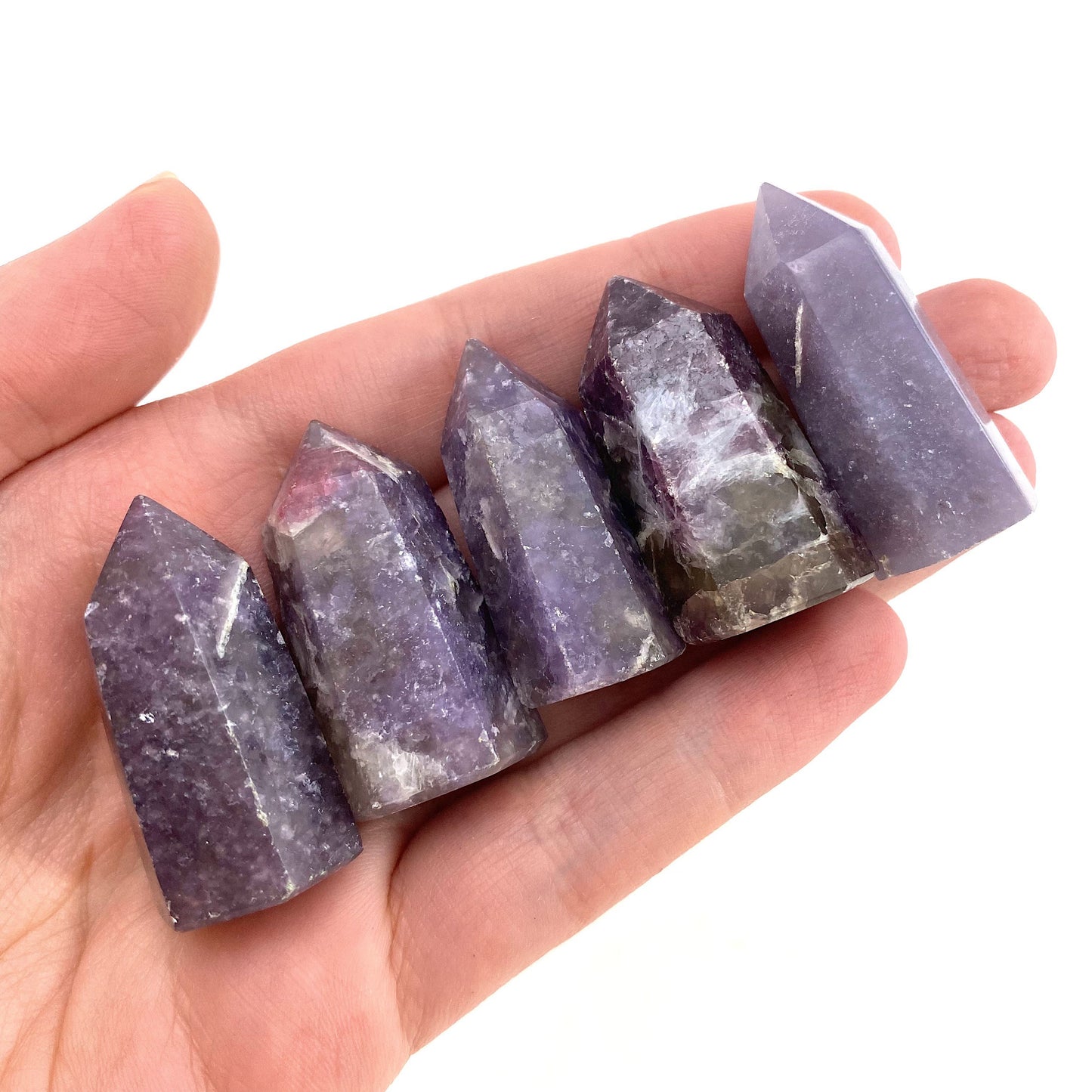 Lepidolite Point, Lepidolite tower, crystal point, purple crystal, purple lepidolite, lepidolite crystal