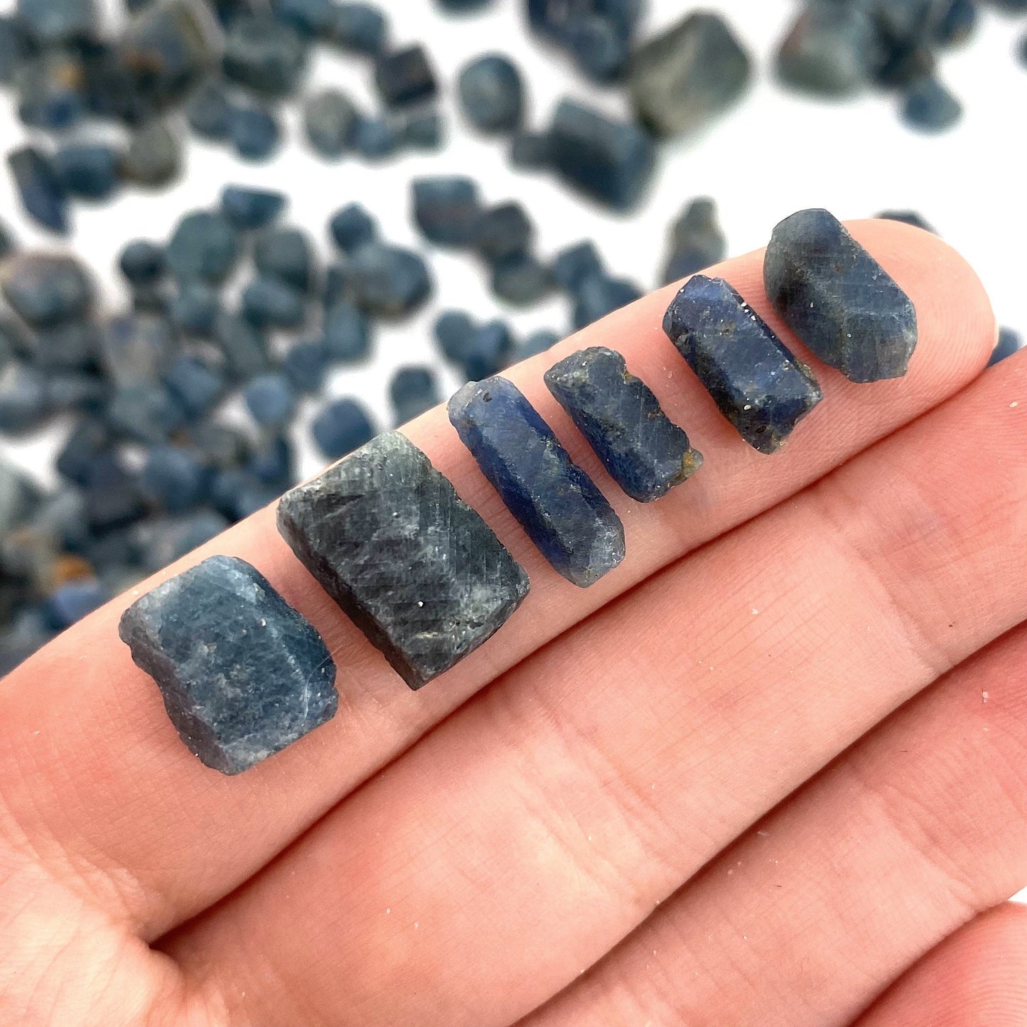 ONE Raw Blue Sapphire, natural blue sapphire, blue sapphire, etched sapphire