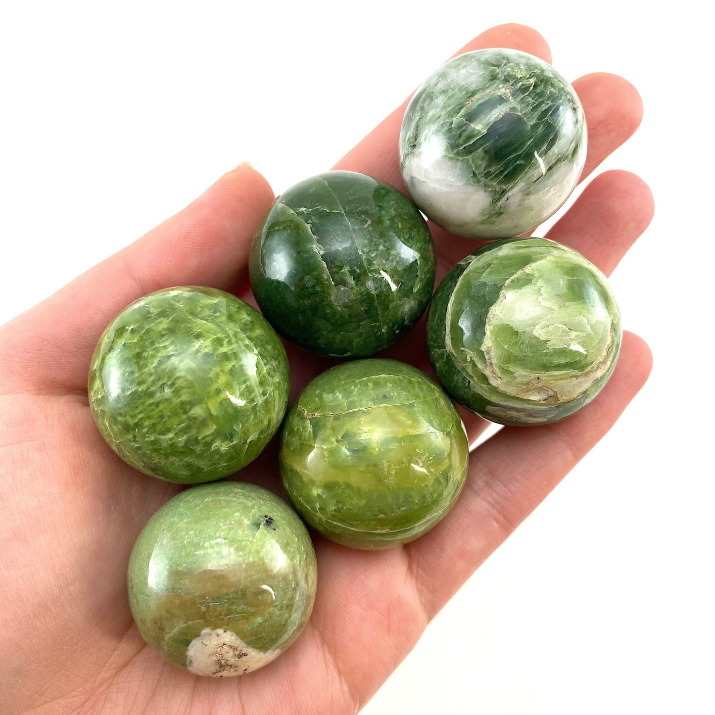 Rare! Tremolite Sphere, crystal ball, green tremolite sphere, tremolite crystal, crystal sphere