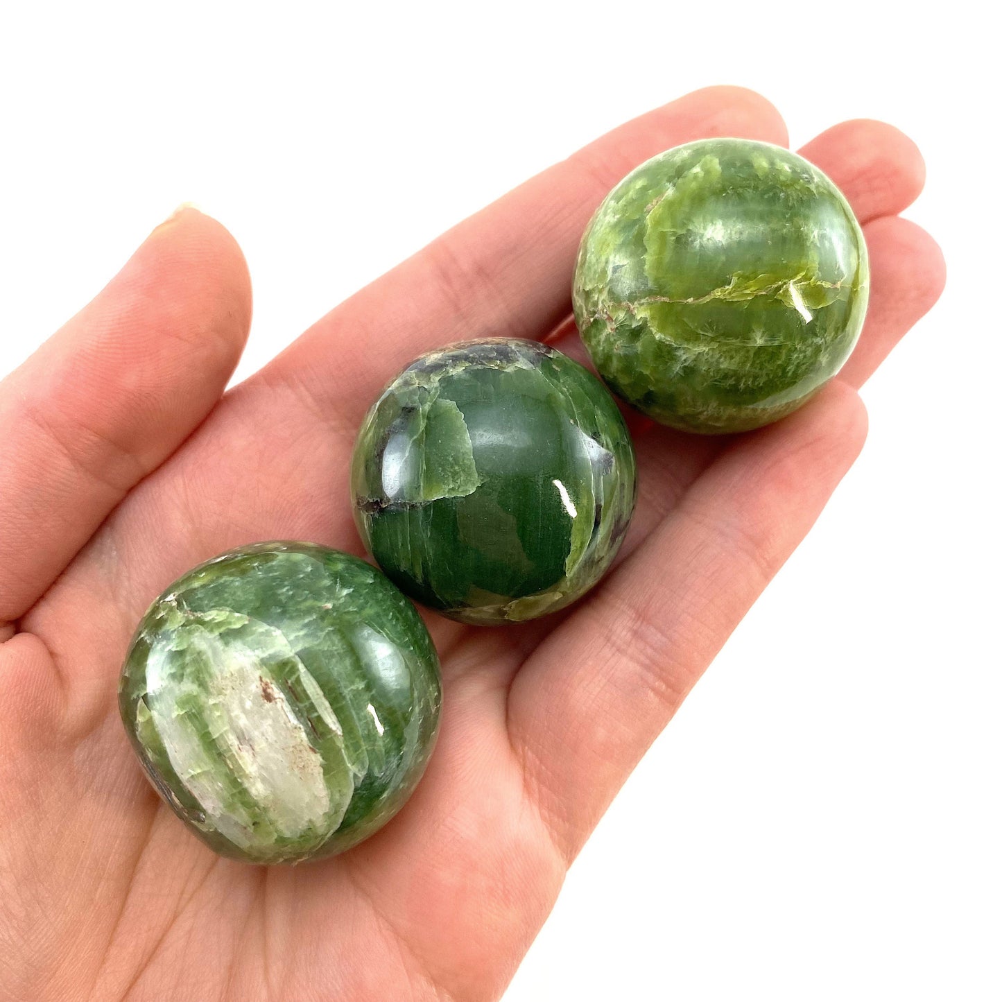 Rare! Tremolite Sphere, crystal ball, green tremolite sphere, tremolite crystal, crystal sphere