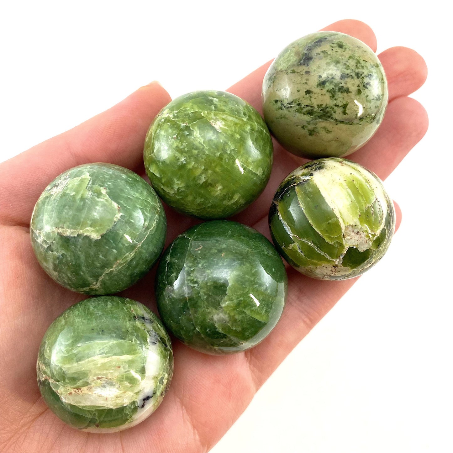 Rare! Tremolite Sphere, crystal ball, green tremolite sphere, tremolite crystal, crystal sphere