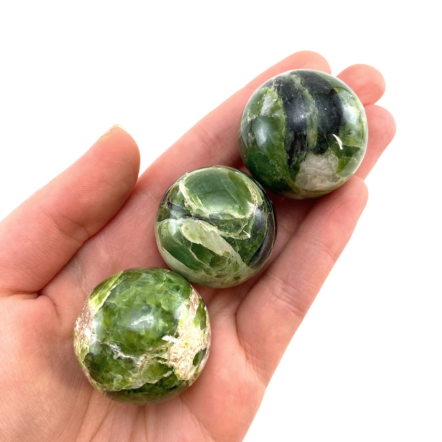 Rare! Tremolite Sphere, crystal ball, green tremolite sphere, tremolite crystal, crystal sphere