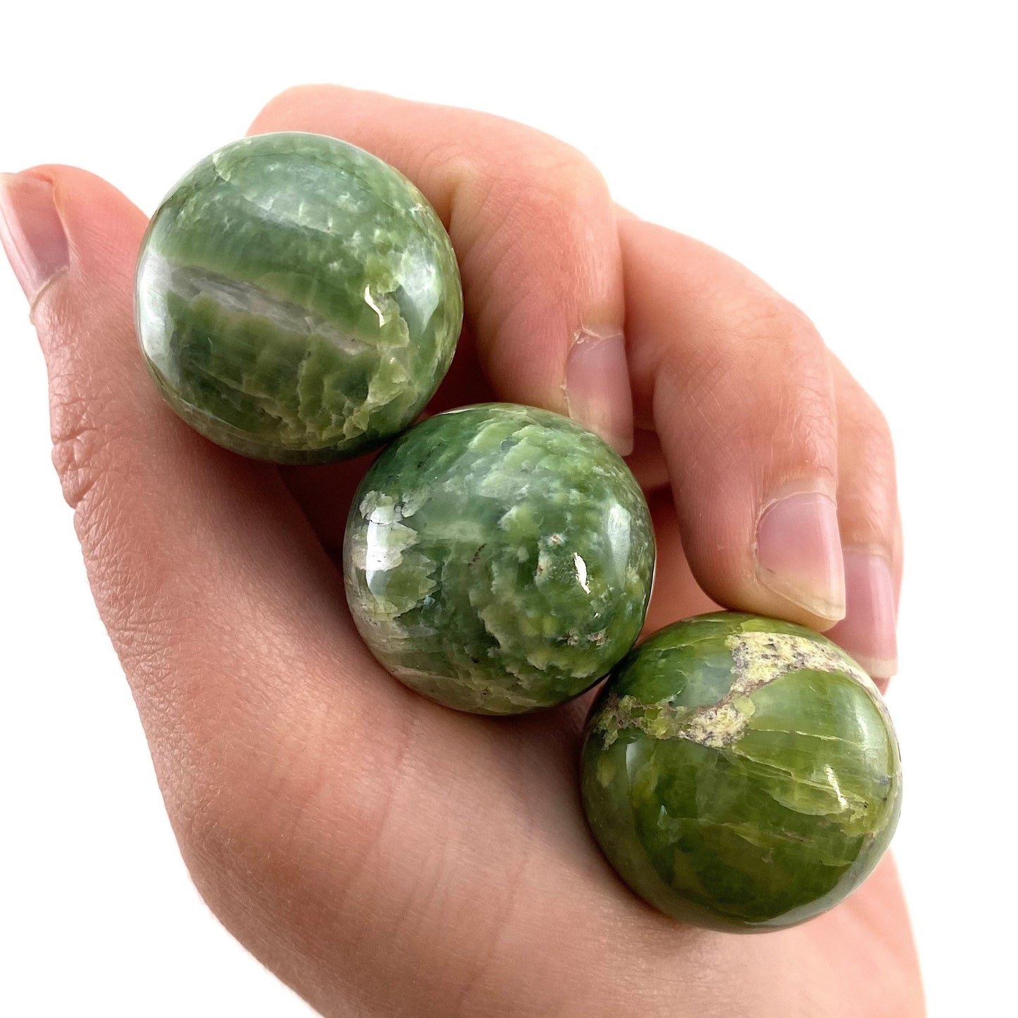 Rare! Tremolite Sphere, crystal ball, green tremolite sphere, tremolite crystal, crystal sphere