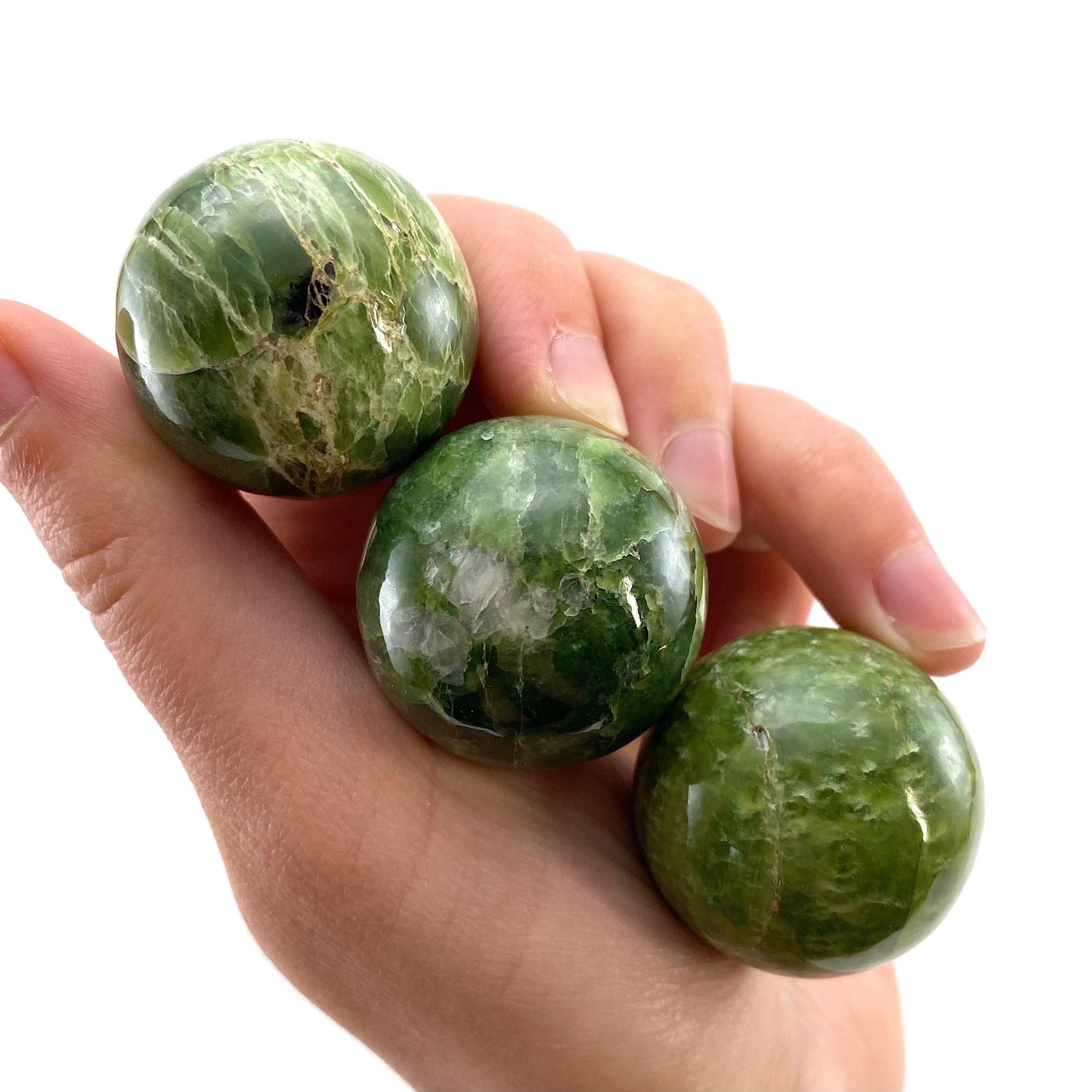 Rare! Tremolite Sphere, crystal ball, green tremolite sphere, tremolite crystal, crystal sphere