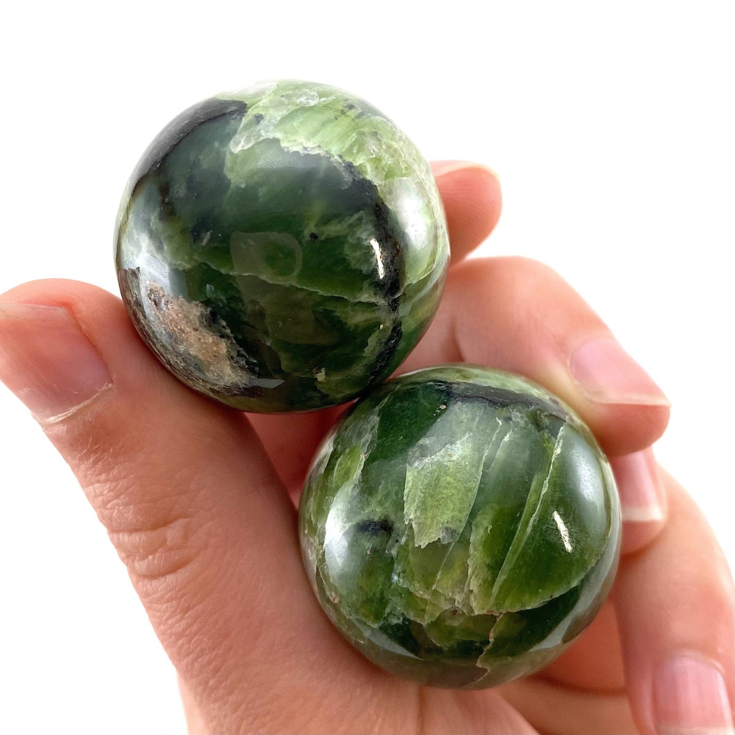 Rare! Tremolite Sphere, crystal ball, green tremolite sphere, tremolite crystal, crystal sphere