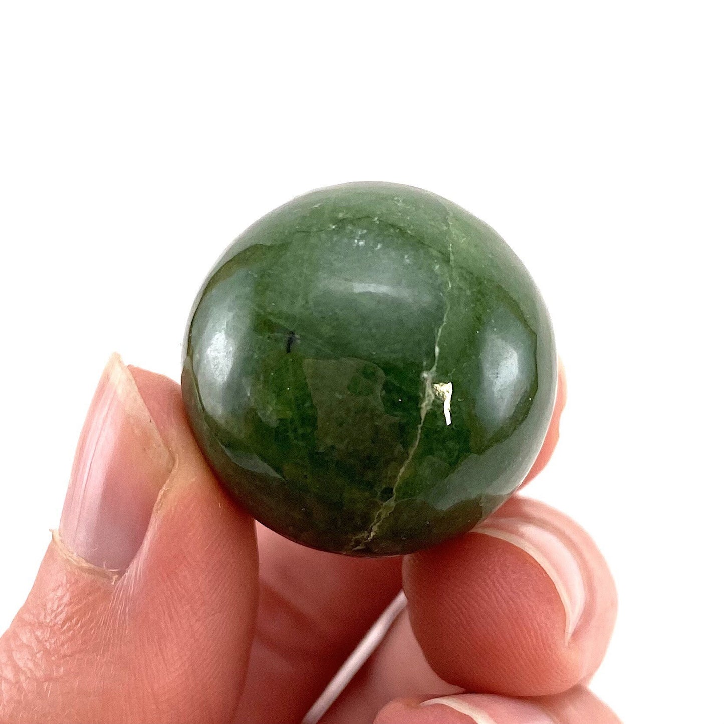 Rare! Tremolite Sphere, crystal ball, green tremolite sphere, tremolite crystal, crystal sphere