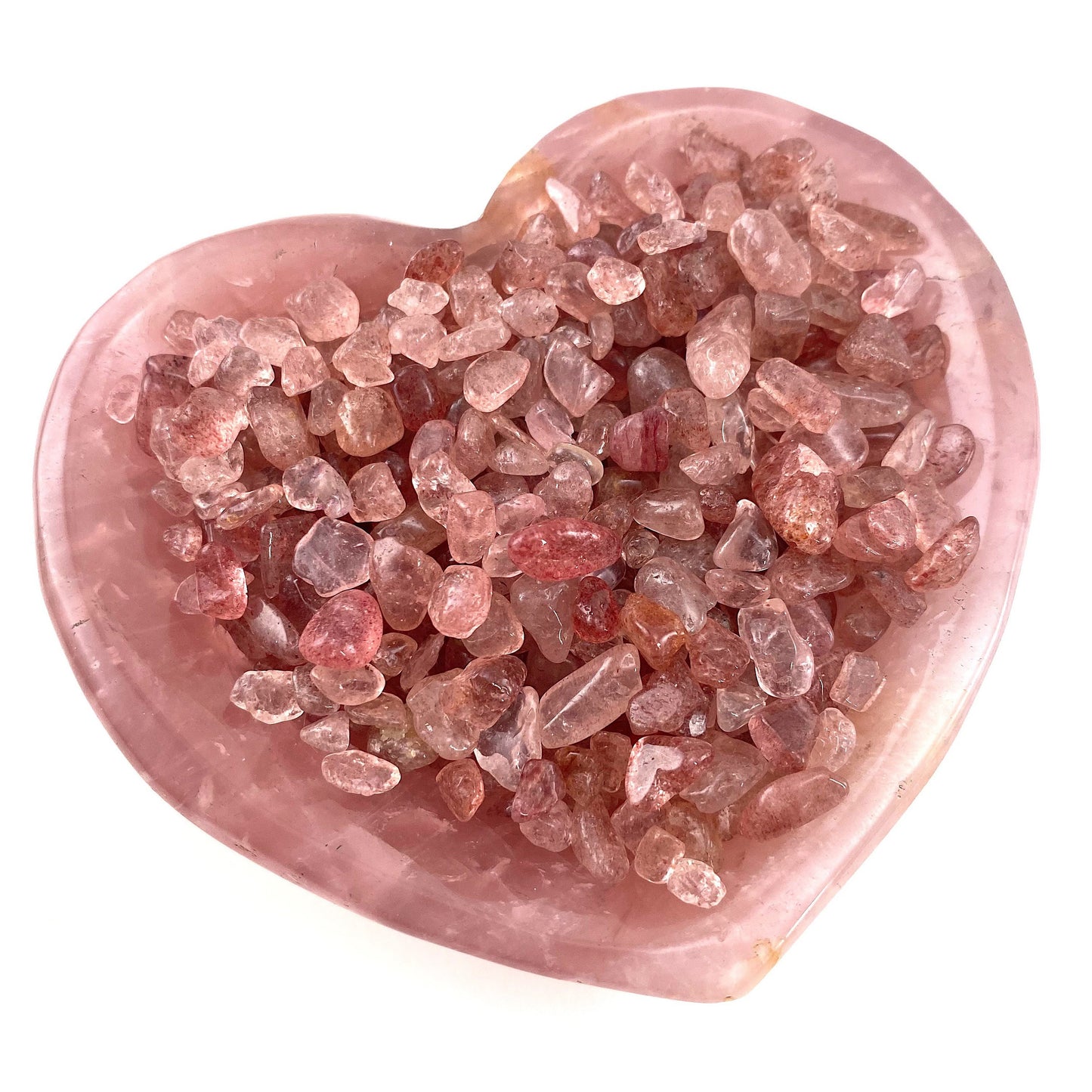 20g of Strawberry Quartz, mini tumbled stones, tumbled crystal, tumbled strawberry quartz, strawberry quartz
