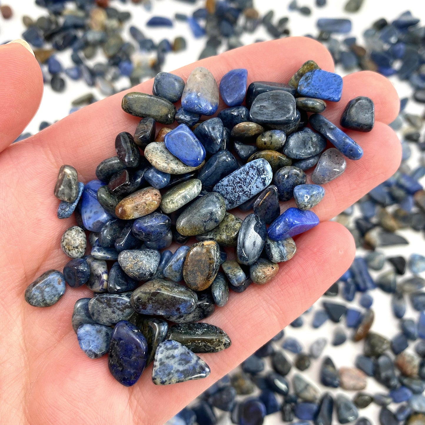20g of Sodalite, mini tumbled stones, tumbled crystal, tumbled sodalite, sodalite chips, crystal chips