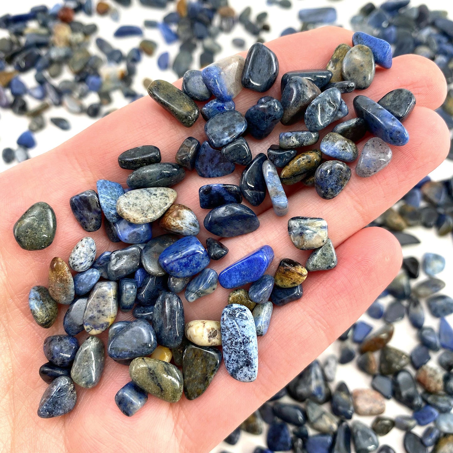 20g of Sodalite, mini tumbled stones, tumbled crystal, tumbled sodalite, sodalite chips, crystal chips